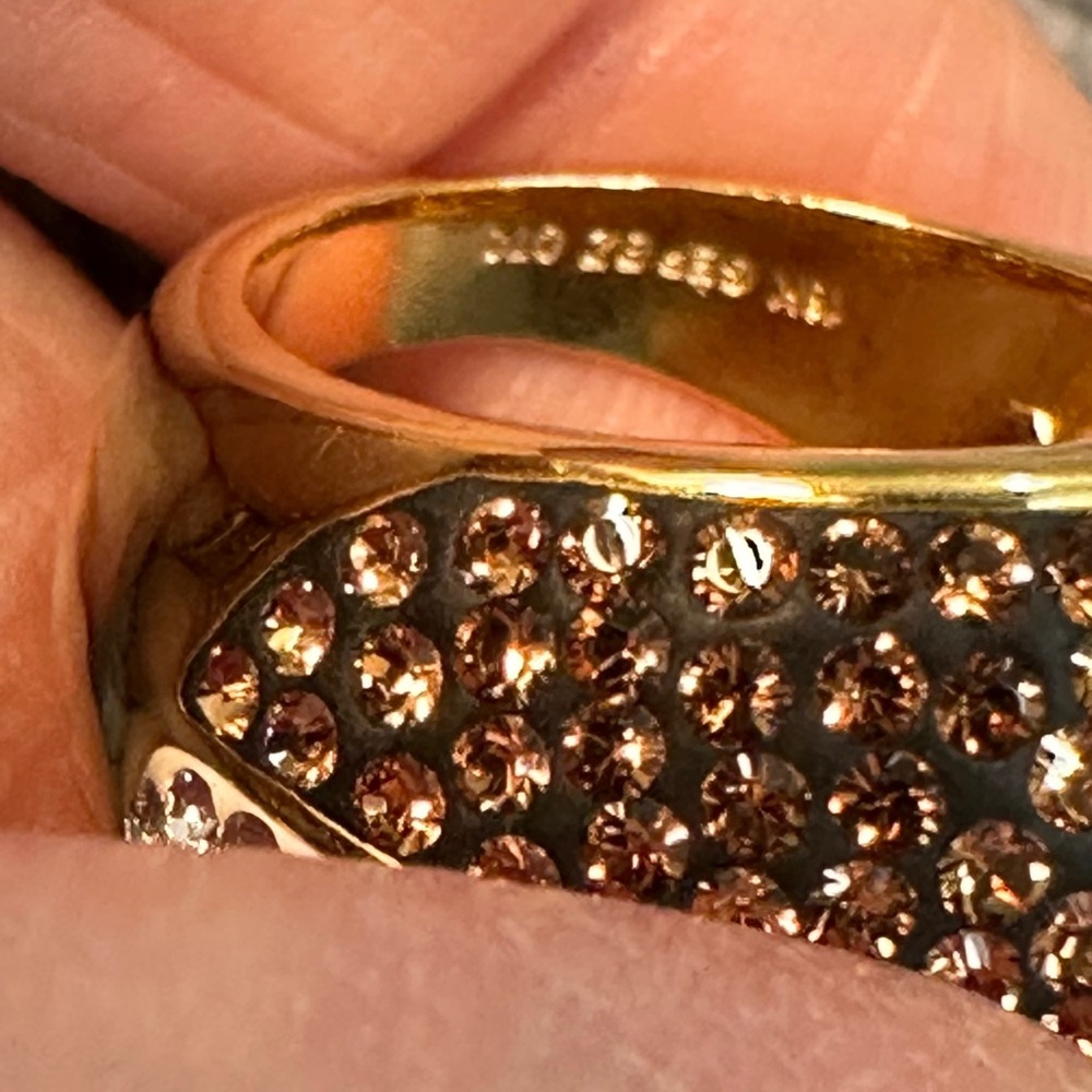 Sparkling Rhinestone Statement Ring - image 6